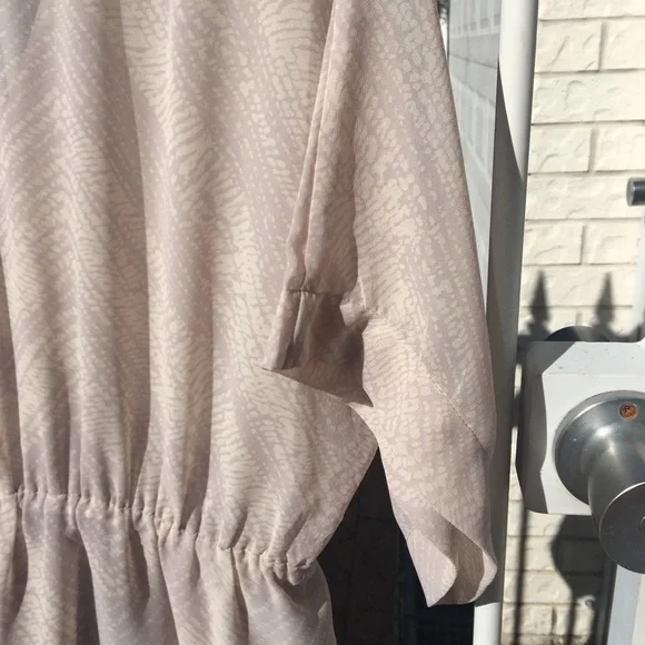 🌟Host Pick🌟 Witchery Beige Loose Fitted Midi Dress Size L/14 - Picture 14 of 15